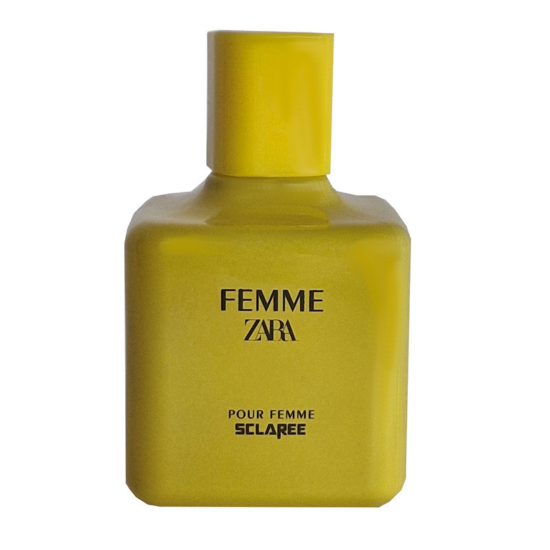 ادوپرفیوم زنانه اسکلاره مدل zara femme با رایحه شیرین حجم 100 میلی‌لیتر