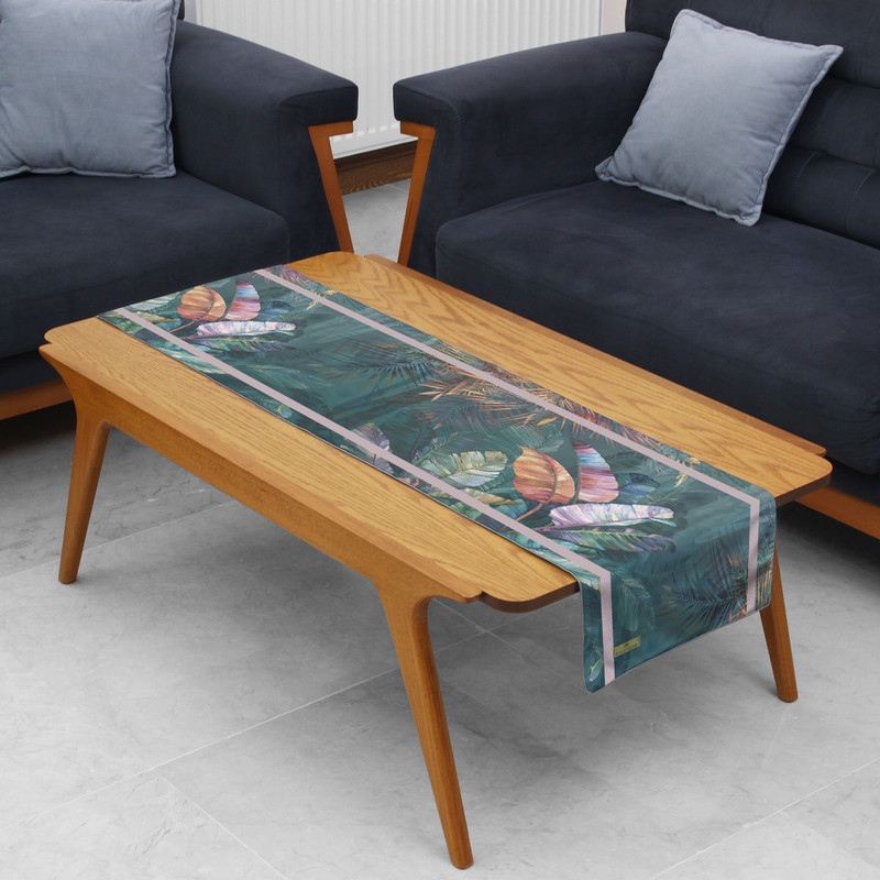 رانر ریحانلوکس مدل باغ بهاری کد RH115  سایز 143x43 سانتی‌متر