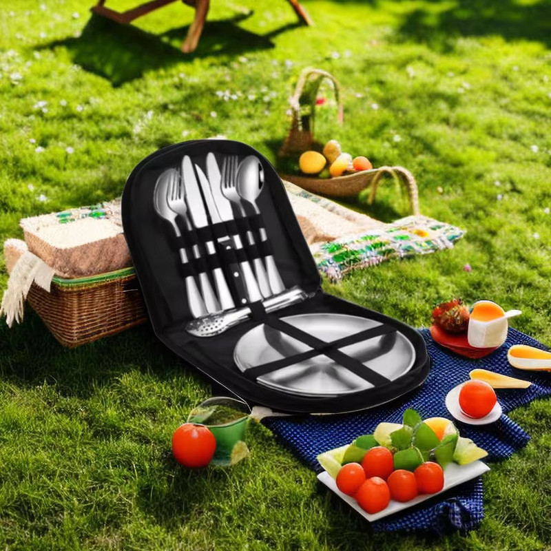 مجموعه ظروف سفری 2 نفره کد Stainless steel