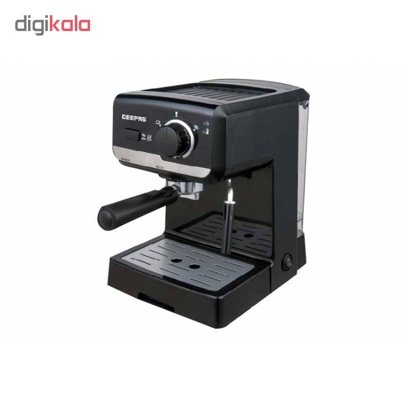 اسپرسوساز خانگی جیپاس مدل GCM6108، مناسب تهیه اسپرسو، کافه لاته و کاپوچینو، دارای 1 عدد نازل قهوه