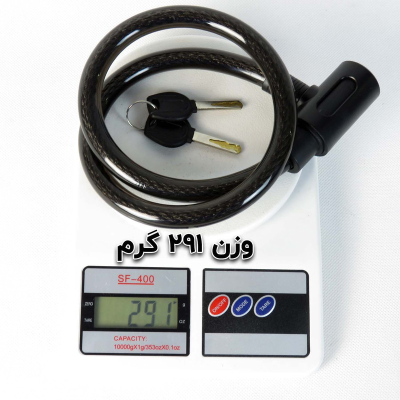 قفل کابلی موتورسیکلت راکس مدل ضد اسید 800 - 15 کد 782