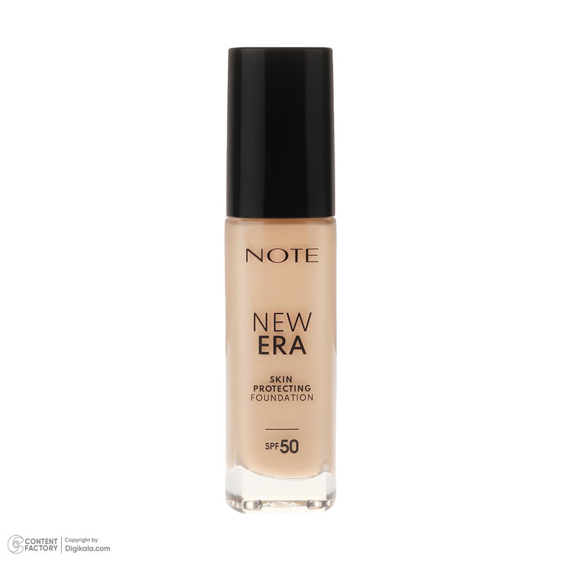 کرم پودر مایع SPF 50 نوت مدل NEW ERA شماره 130 مناسب برای انواع پوست حجم 30 میلی‌لیتر