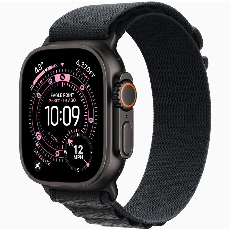 ساعت هوشمند 49 میلی متری اپل مدل Ultra 3 Black Titanium Case با بند Alpine