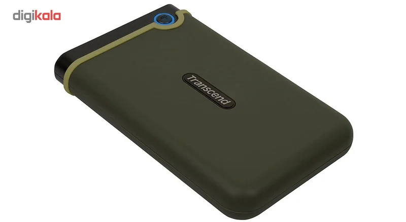 هارد اکسترنال ترنسند مدل StoreJet 25M3 ظرفیت دو ترابایت دارای رابط USB Type-A 2.0