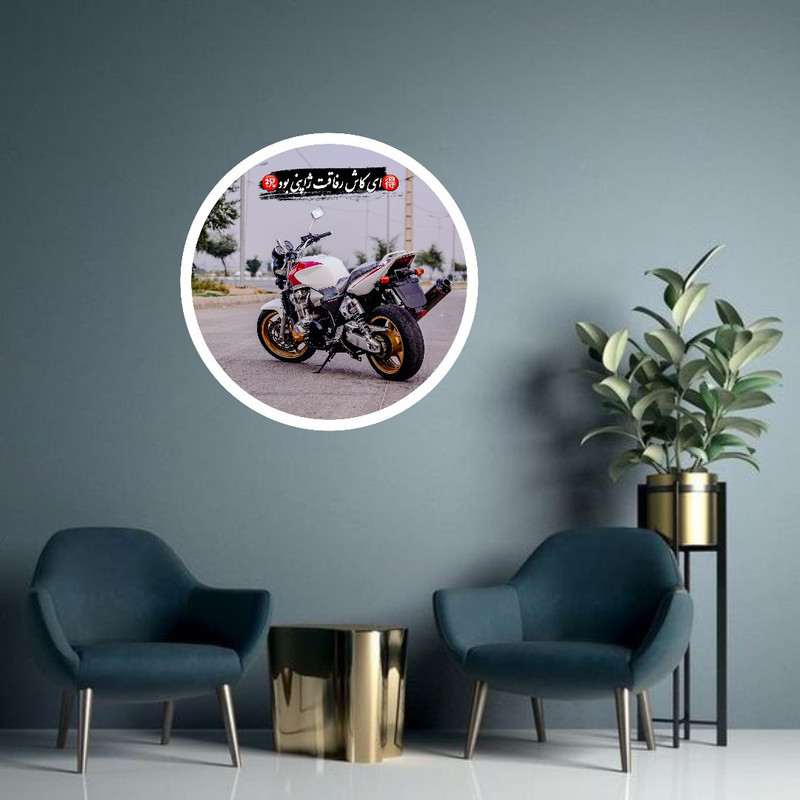 تابلو طرح موتور cb1300 فریم سفید