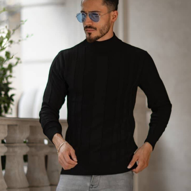 پلیور مردانه مدل یقه ایستاده