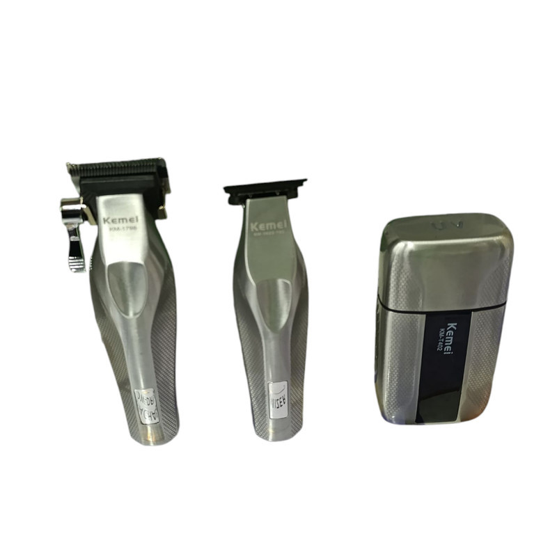 ماشین اصلاح موی سر و صورت شارژی کیمی مدل S3 km-3023-702  km-1798 km-T402 مجموعه 3 عددی