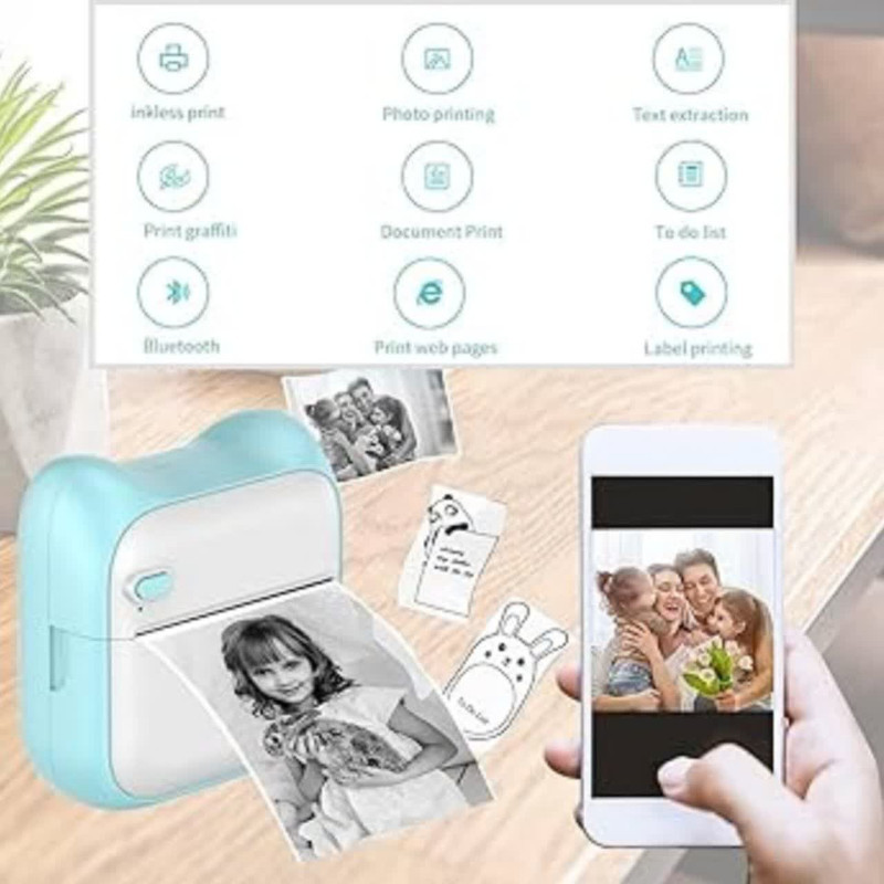 پرینتر لیبل زن ناب سل مدل  پرتابل حرارتی شارژی کد NAAB-BL001
