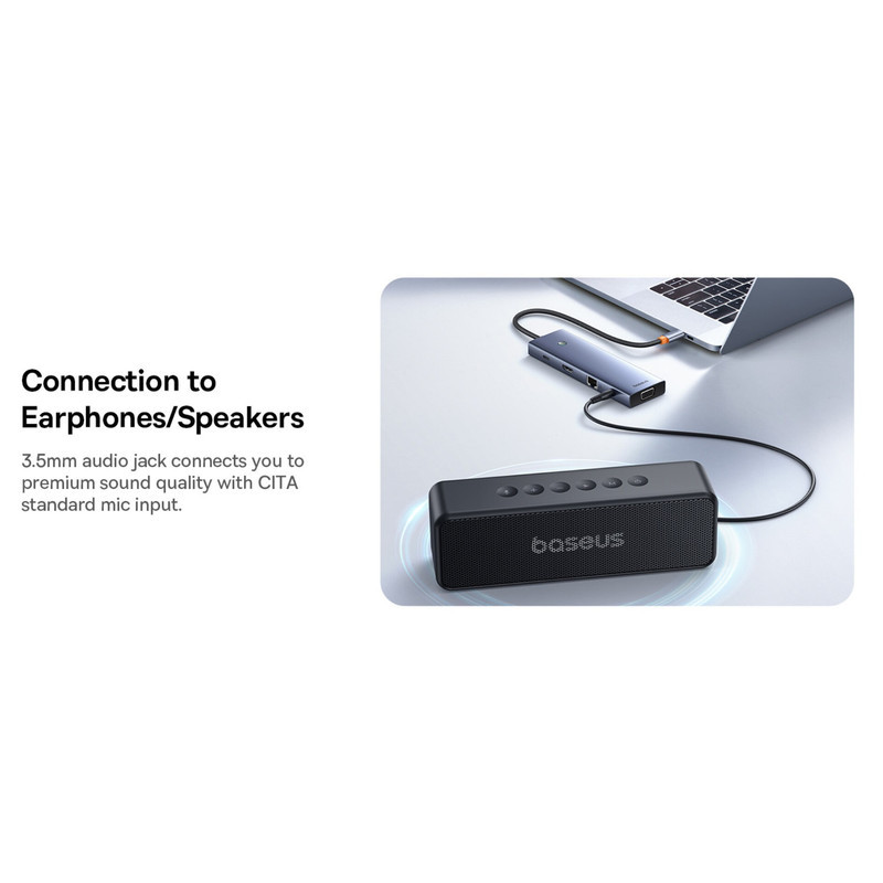 هاب 10 پورت USB-C باسئوس مدل BS-OH161