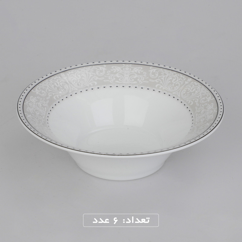 سرویس چینی 35 پارچه غذاخوری چینی زرین ایران طرح شهرزاد مدل ورونا درجه عالی