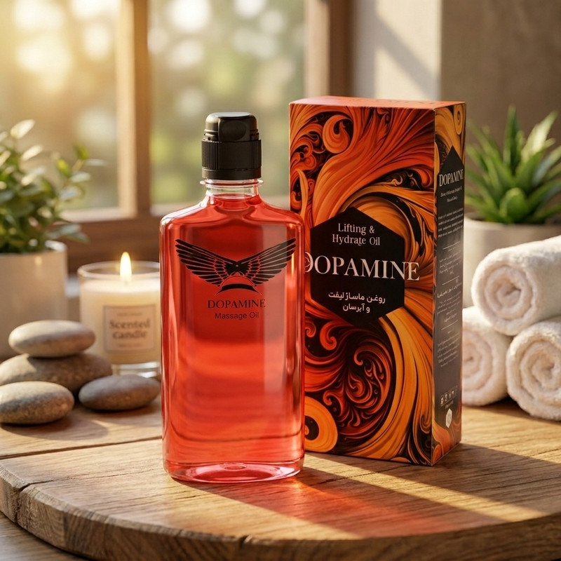 روغن ماساژ دوپامین مدل لیفت مناسب برای انواع پوست حجم 350 میلی لیتر