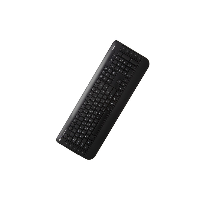 کیبورد و ماوس بی سیم هترون مدل HKCW140، سوییچ ممبران، Full-Size