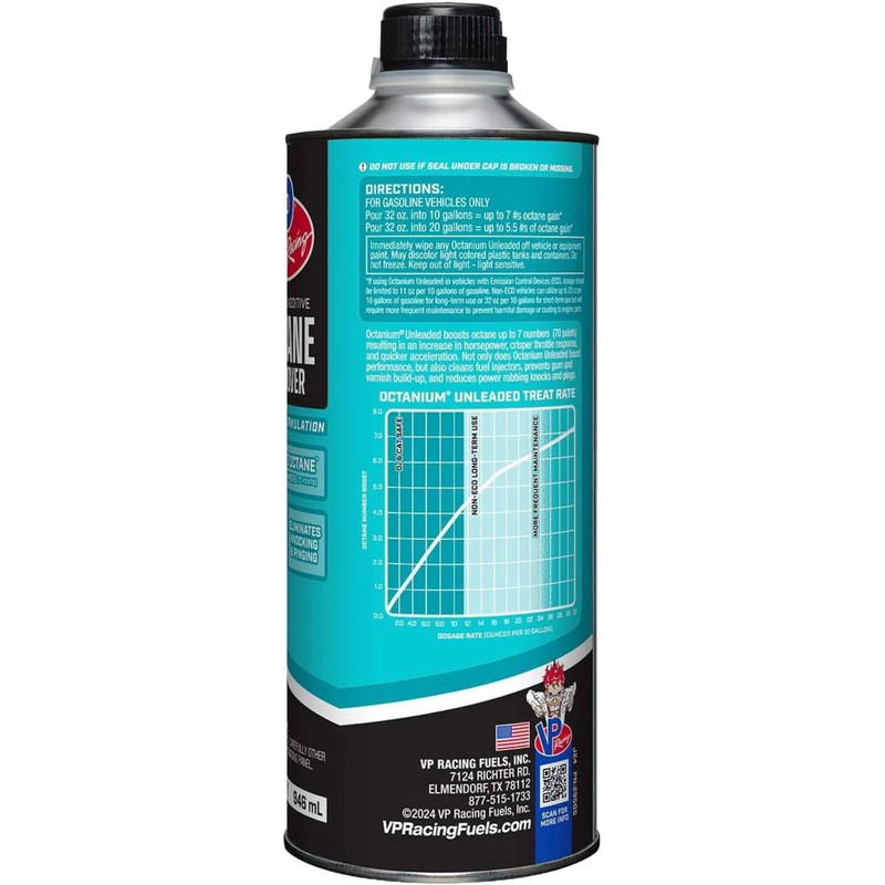 مکمل بنزین و اکتان بوستر خودرو وی پی ریسینگ مدل Unleaded 70p حجم 946 میلی لیتر بسته 2 عددی