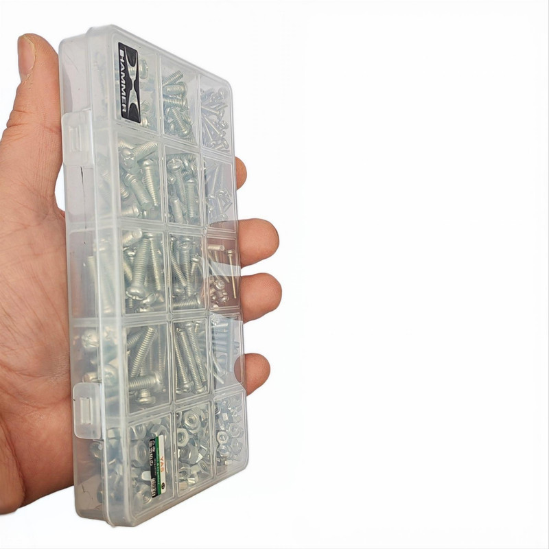 پیچ استوانه و مهره هامر مدل Multiple Sizes K بسته 360 عددی