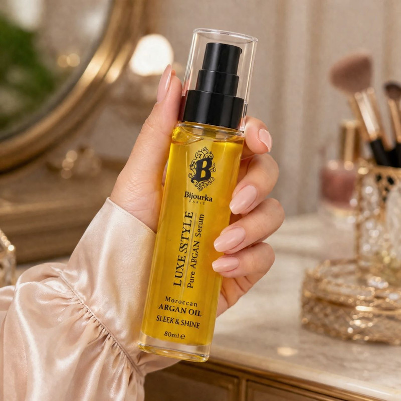 روغن آرگان بیجورکا مدل Luxe Style مناسب برای موهای خشک و آسیب دیده حجم 80 میلی‌لیتر