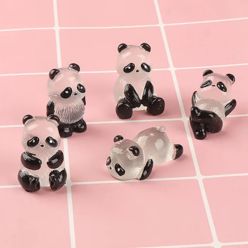 مجسمه مدل شبتاب طرح پاندا بسته پنج عددی