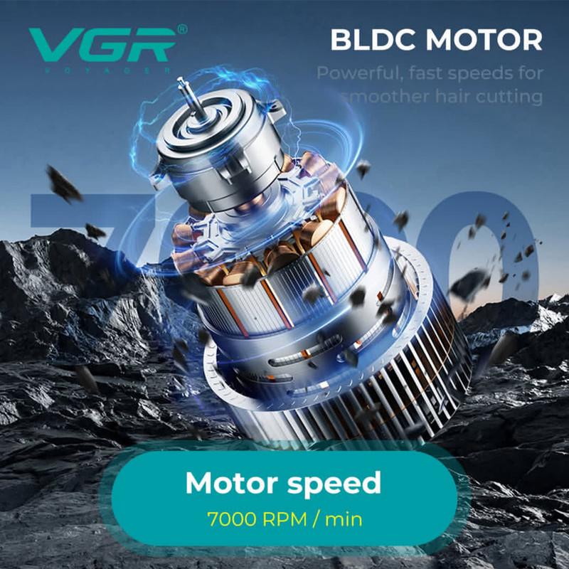 ماشین اصلاح موی سر و صورت شارژی وی جی ار مدل V-662