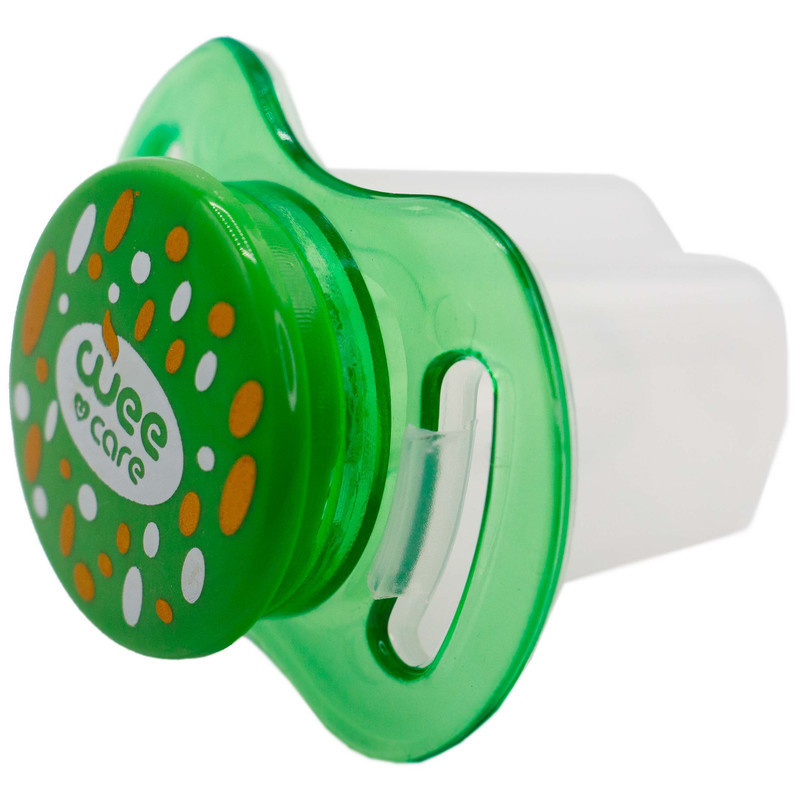 پستانک ارتودنسی وی کر مدل دربدار شفاف چاپدار Comfort سایز 3+ ماه کد P143