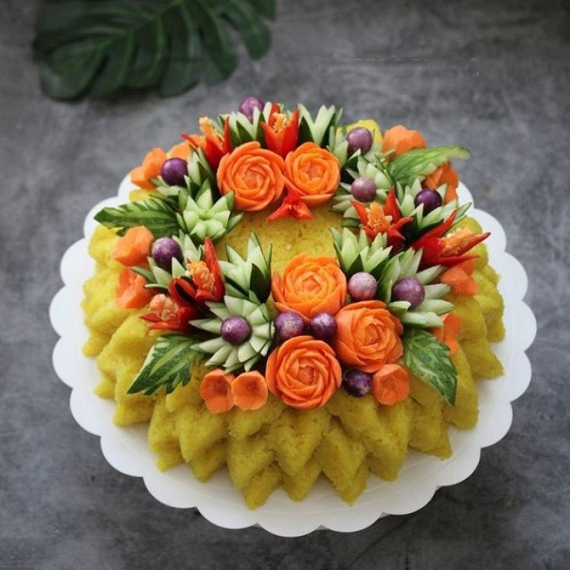 چاقوی میوه آرایی به گز مدل کیچن مجموعه 4 عددی