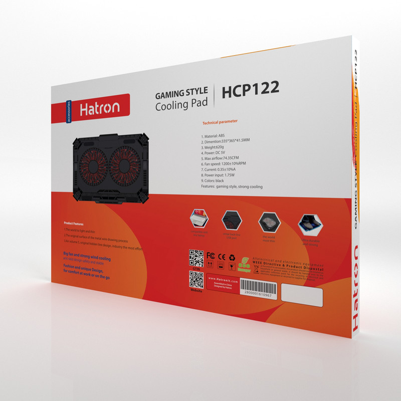 پایه خنک کننده  لپ تاپ هترون مدل HCP122