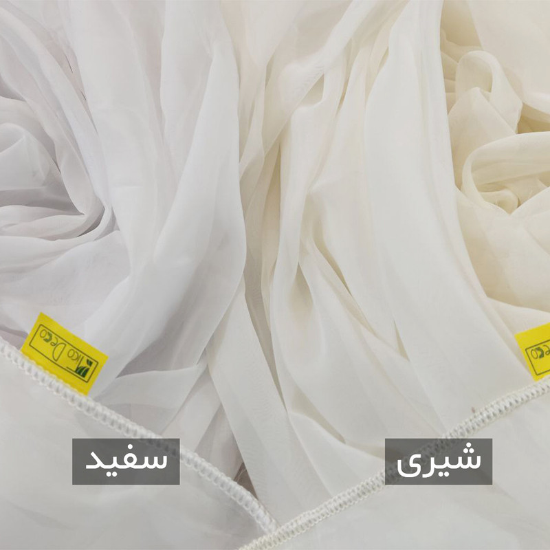 پرده تیکو دکو مدل لیفه حریر کلاسیک جفت سایز 150x180 سانتی متر
