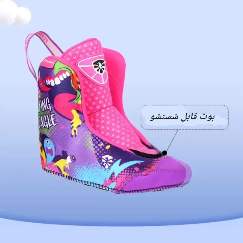 اسکیت کفشی فلاینگ ایکل مدل S3 به همراه کلاه و لوازم ایمنی و کیف اسکیت