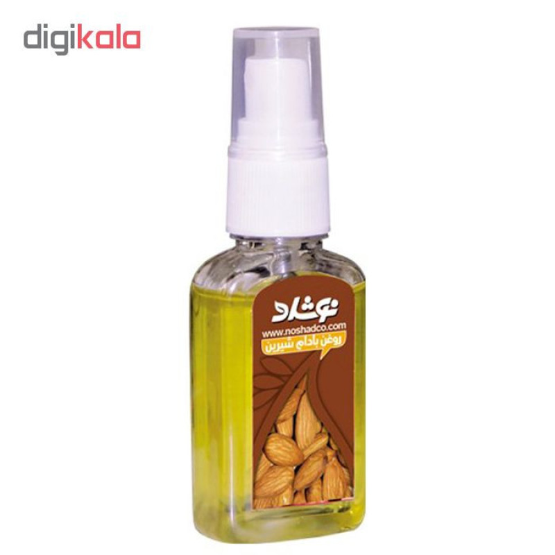 روغن بادام شیرین نوشاد مدل Sweet Almond Oil حجم 37 میلی لیتر