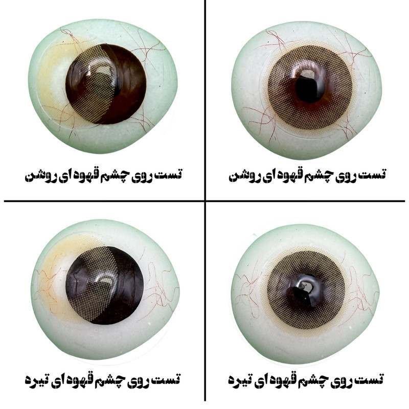لنز چشم هرا گریس تمیم کانتکت لنز مدل DESIRE کد 38  رنگ عسلی روشن بدون دور