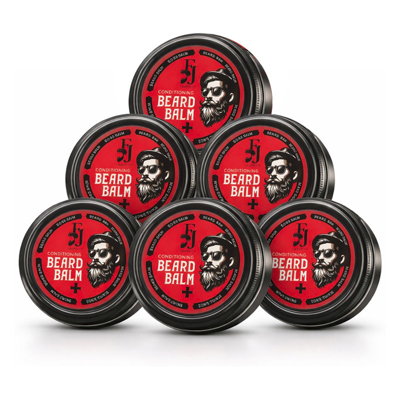 کرم نرم کننده ریش و سبیل افجه مدل Balm06 مناسب برای انواع مو با حجم 50 میلی‌لیتر مجموعه 6 عددی