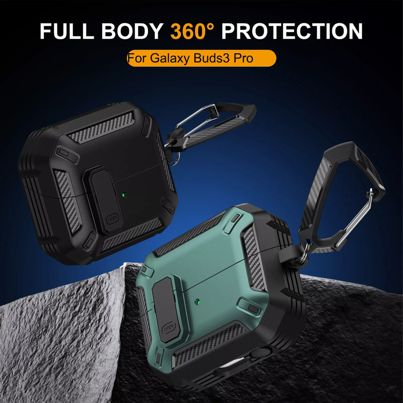 کاور سامورایی مدل Quad-23 مناسب برای کیس هدفون سامسونگ Galaxy Buds 3 Pro  Buds 3