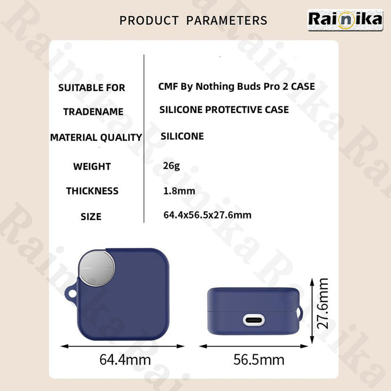 کاور رینیکا مدل CMF Pro2 مناسب برای کیس هدفون ناتینگ CMF Nothing Buds Pro 2  CMF Buds 2 Plus  CMF Buds 2