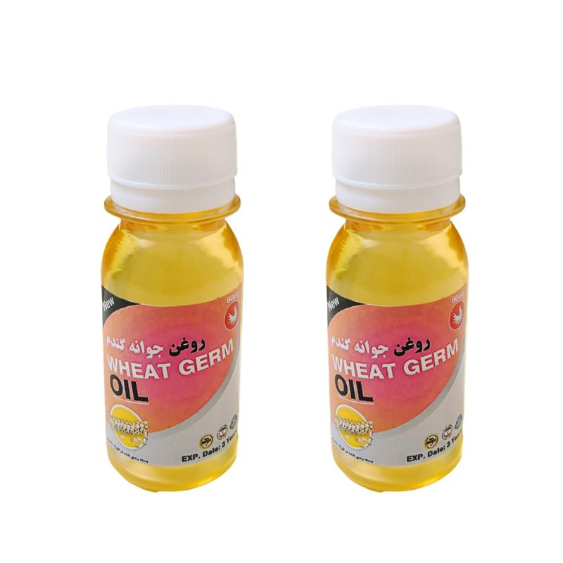 روغن جوانه گندم پامکا مدل پایه حجم 60 میلی لیتر مجموعه 2 عددی