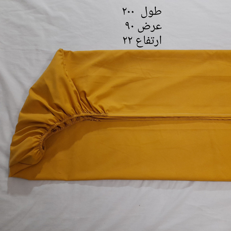 سرویس ملحفه مدل کشدار کد ni03077 یک نفره  دو  تکه