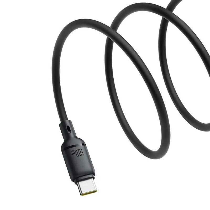 کابل تبدیل USB به USB-C بیسوس مدل Silky Series طول 1 متر