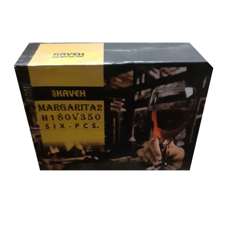 لیوان کاوه مدل مارگاریتا 0303 بسته 6 عددی