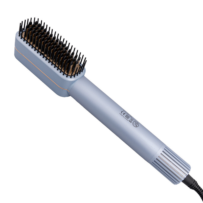 سشوار برس‌دار حالت‌دهنده 100 وات رومئو مدل RM-7878، موتور AC، وزن 390 گرم، المنت تیتانیوم، با ویژگی صاف‌کنندگی، با قابلیت تنظیم دما