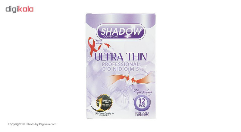 کاندوم شادو مدل Ultra Thin بسته 12 عددی