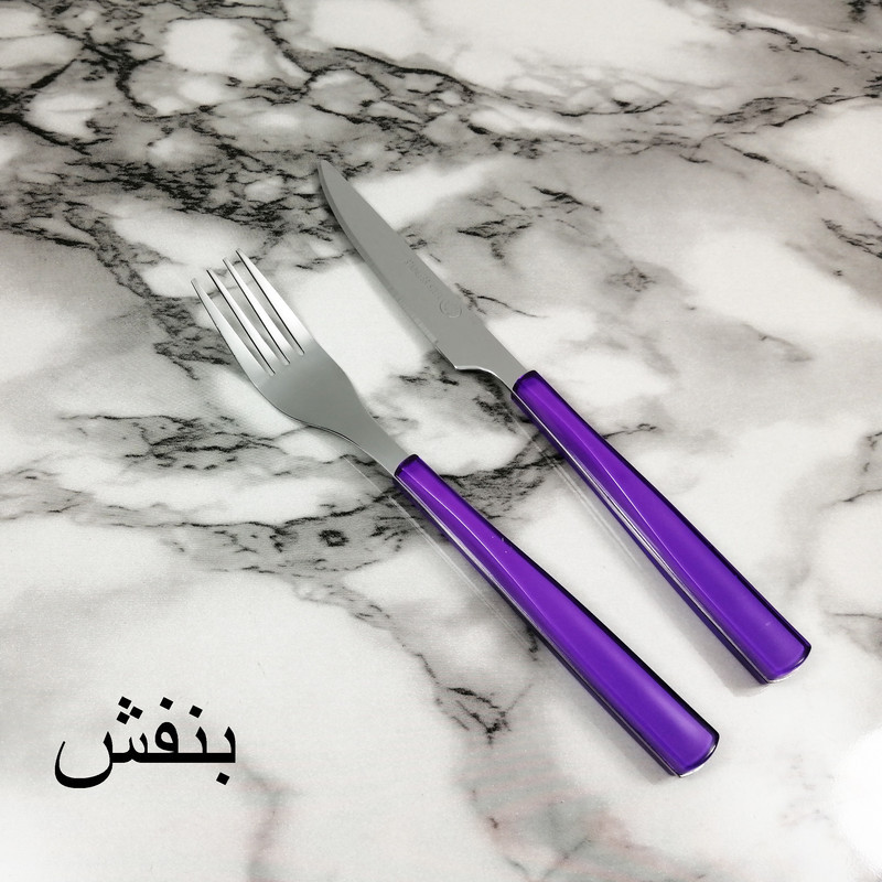 کارد و چنگال میوه خوری 12 پارچه ام جی مدل ROMANTIC