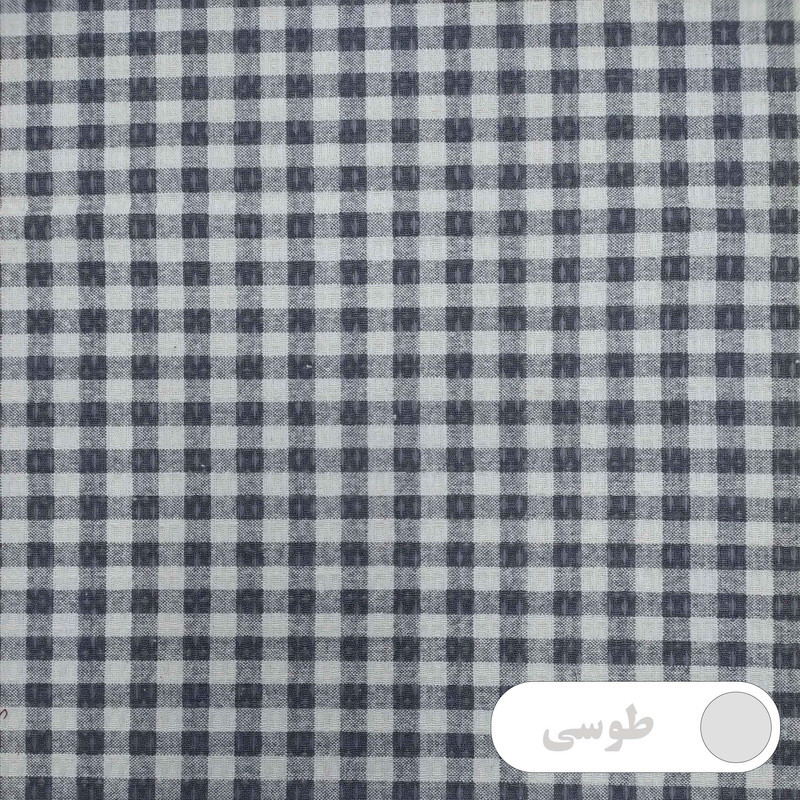 رومیزی پانیذ پود مدل چهارخانه گرد سایز 140x140 سانتی‌متر