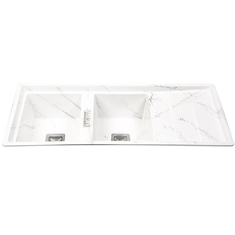 سینک ظرفشویی گرانیت توکار دو لگنه مدل 120S-RGNGH