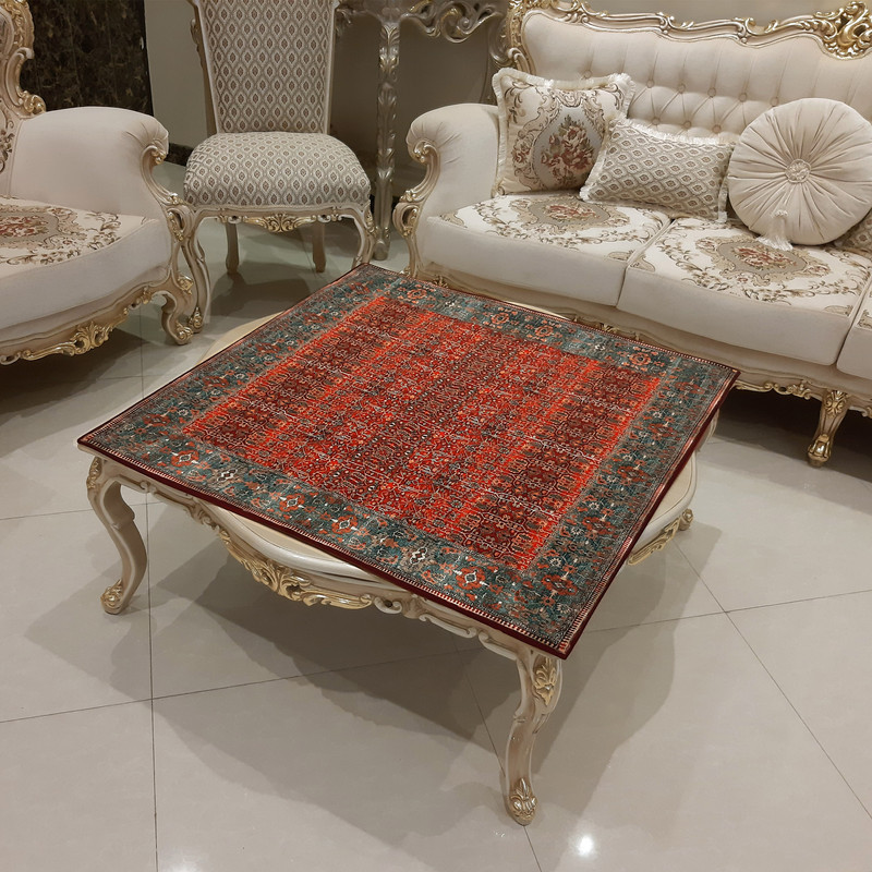 رومیزی طرح ترکیش کد KN-RTork100SQ
