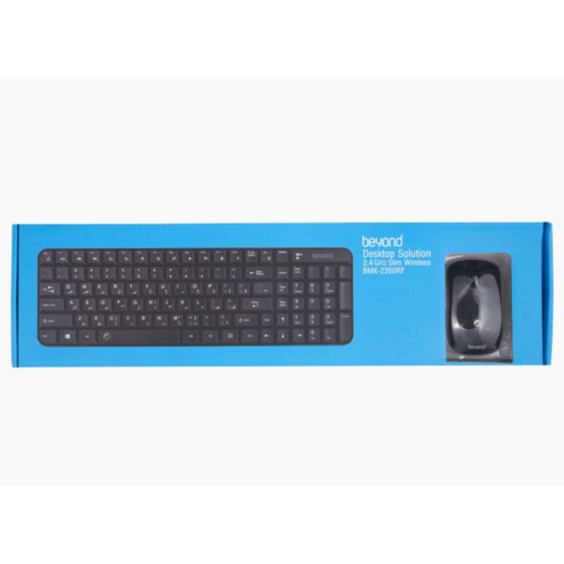 کیبورد و ماوس بی سیم بیاند مدل BMK-2261RF، سوییچ ممبران، Compact 1800