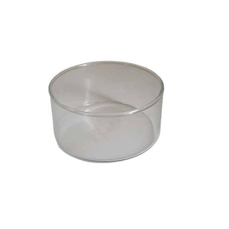 گلدان دکوری مدل تنگ شیشه‌ای کد 5، ابعاد 10x10x5 سانتی‌متر، وزن 100 گرم
