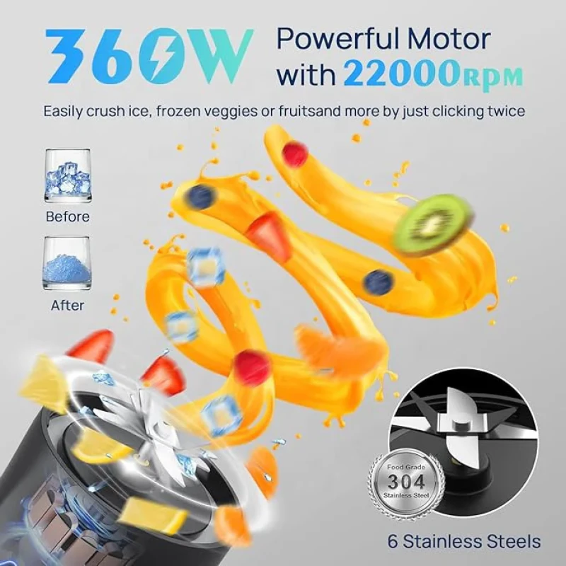 شیکر شارژی دبلیو ام اف مدل HD-10 گنجایش 0.7 لیتر