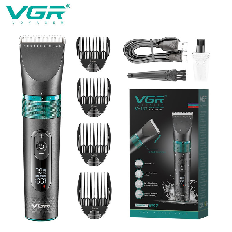ماشین اصلاح موی سر و صورت وی جی ار مدل V-163