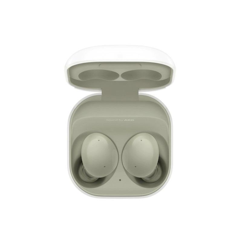 هدفون بلوتوثی سامسونگ مدل Galaxy Buds 2 با نویز کنسلینگ فعال (ANC)، درگاه شارژ USB Type-C، دارای میکروفون داخلی و دو میکروفون خارجی، مقاوم در برابر رطوبت و عرق