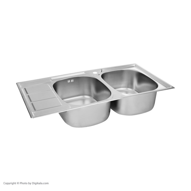 سینک ظرفشویی پرنیان استیل مدل PS 1220 توکار