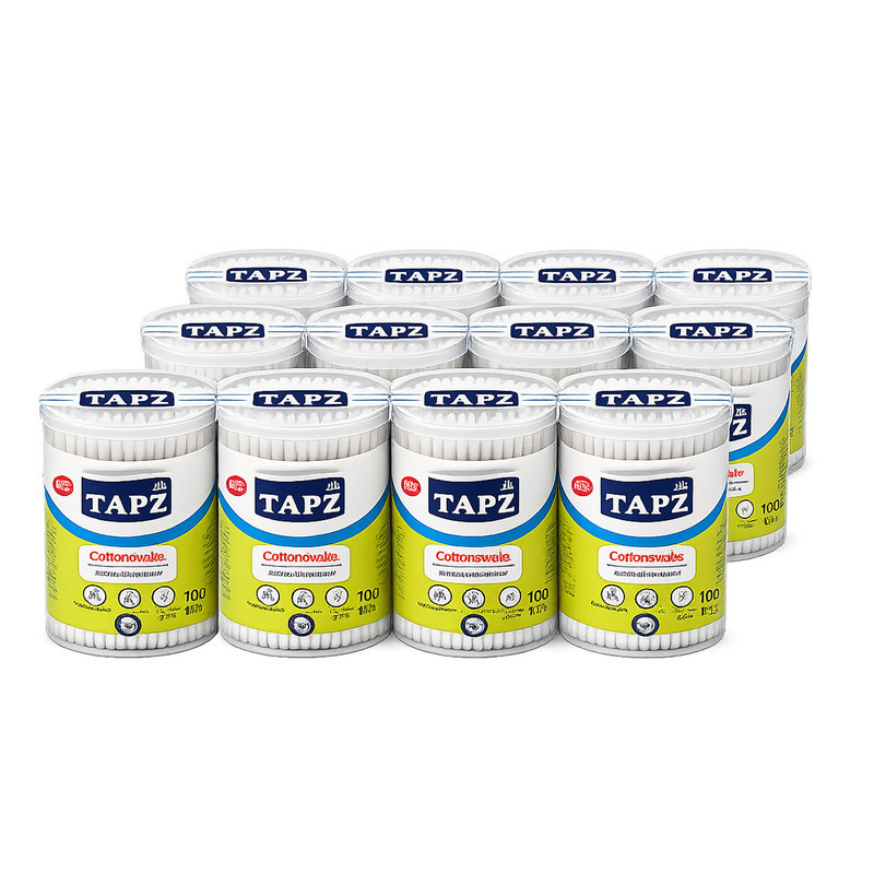 گوش پاک‌کن تاپز مدل Cup12 دوازده بسته 100 عددی