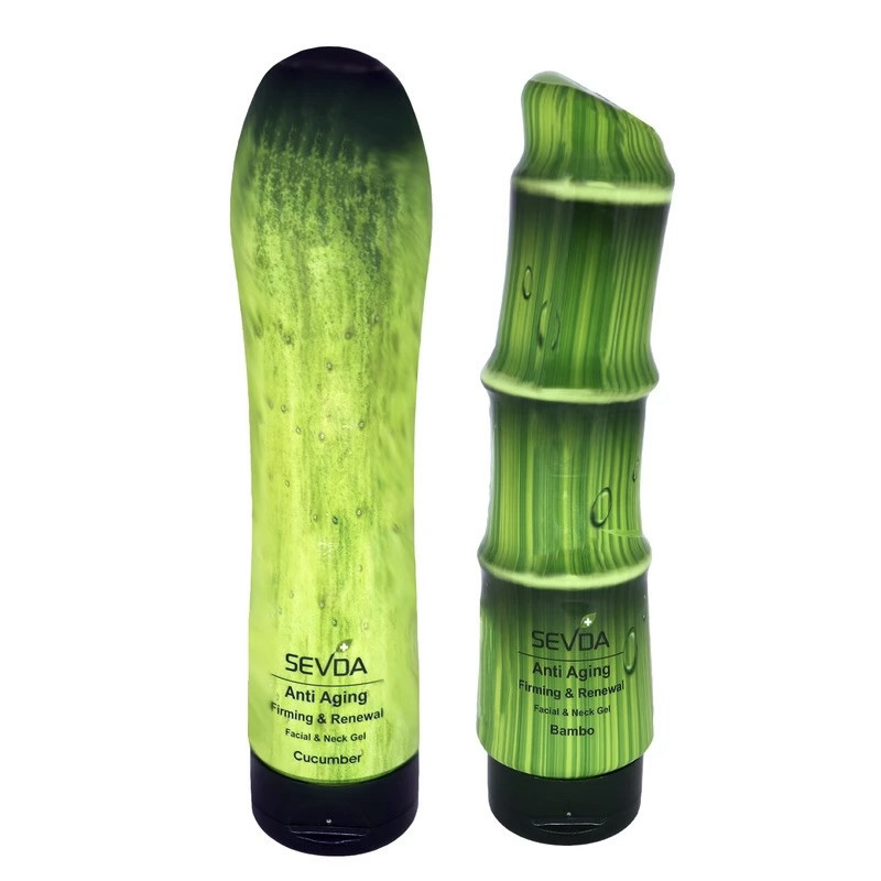 ژل سفت کننده، ضد چروک سودا مدل Bambo Cucumber مناسب برای انواع پوست حجم 250 میلی لیتر مجموعه دو عددی