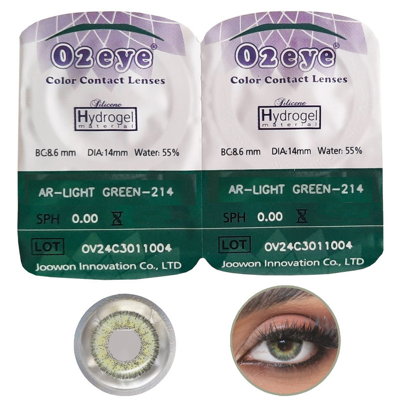 لنز چشم 02آی مدل Hydrogel شماره 214 رنگ سبز